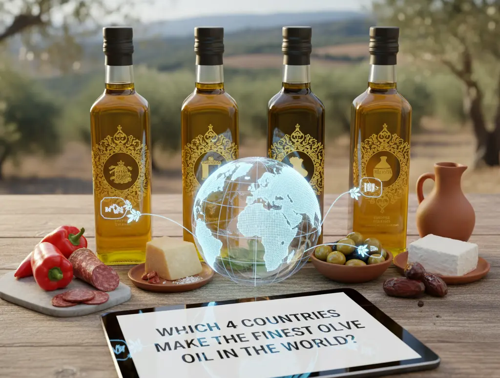 Quels sont les 4 pays qui produisent la meilleure huile d'olive ?