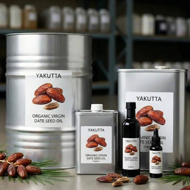 organic virgin date seed oil packaging option